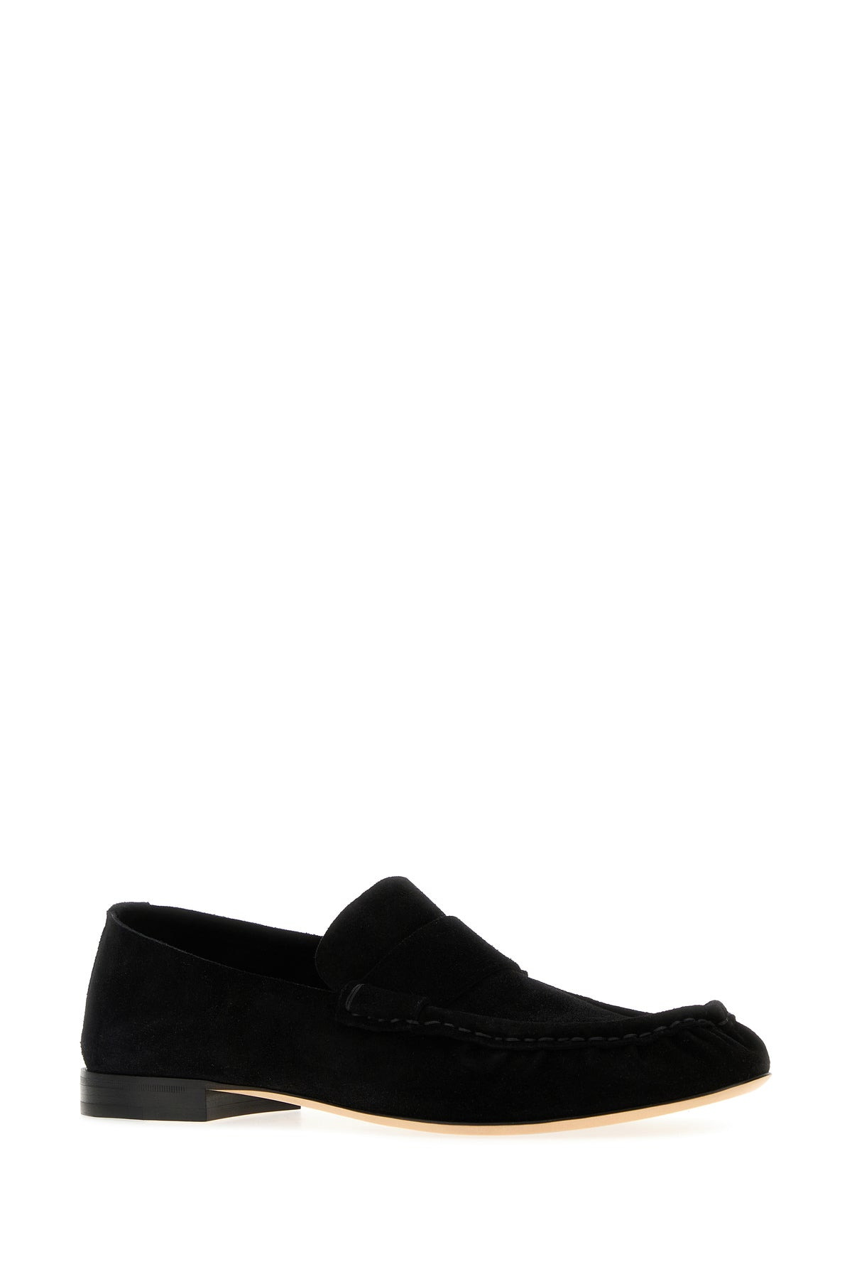 Black leather loafers - 2