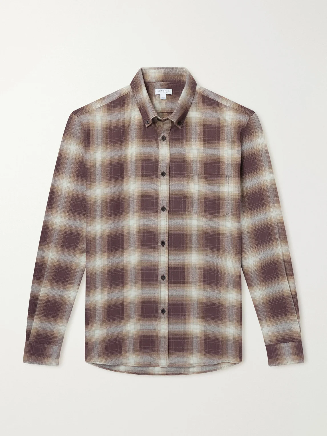 Checked Cotton-Flannel Shirt - 1