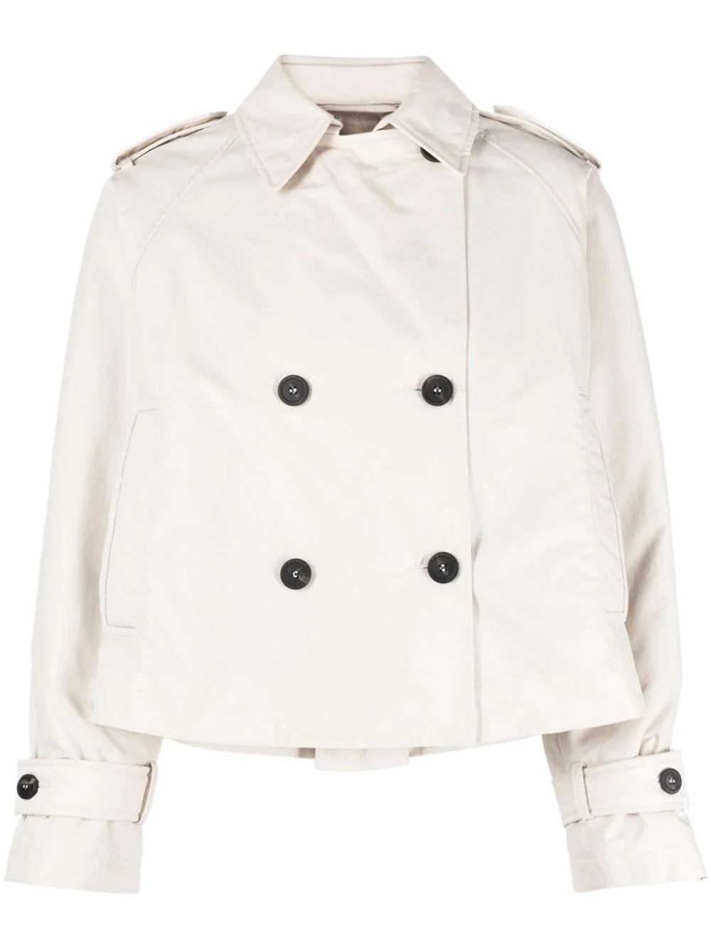 double-breasted trench jacket - 1