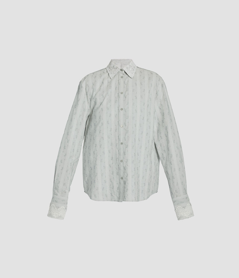 DITSY COTTON STRIPE LONG SLEEVE SHIRT 1