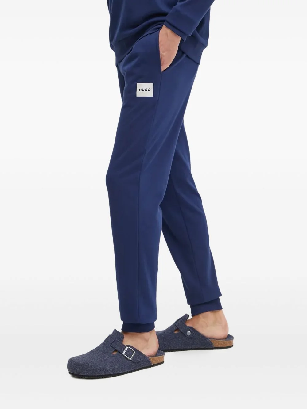 logo-patch track pants - 1