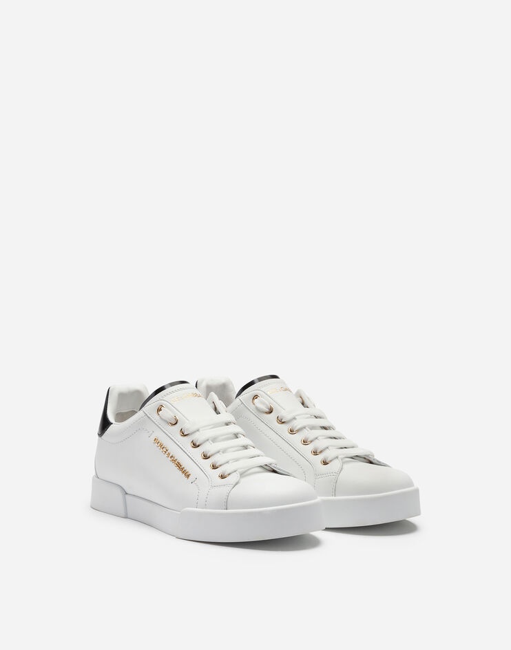 Calfskin nappa Portofino sneakers with lettering - 2