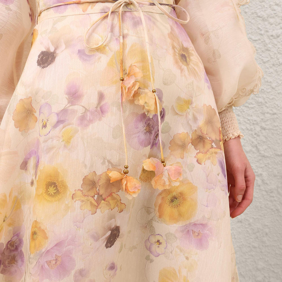Memento Embroidered Midi Skirt - 5