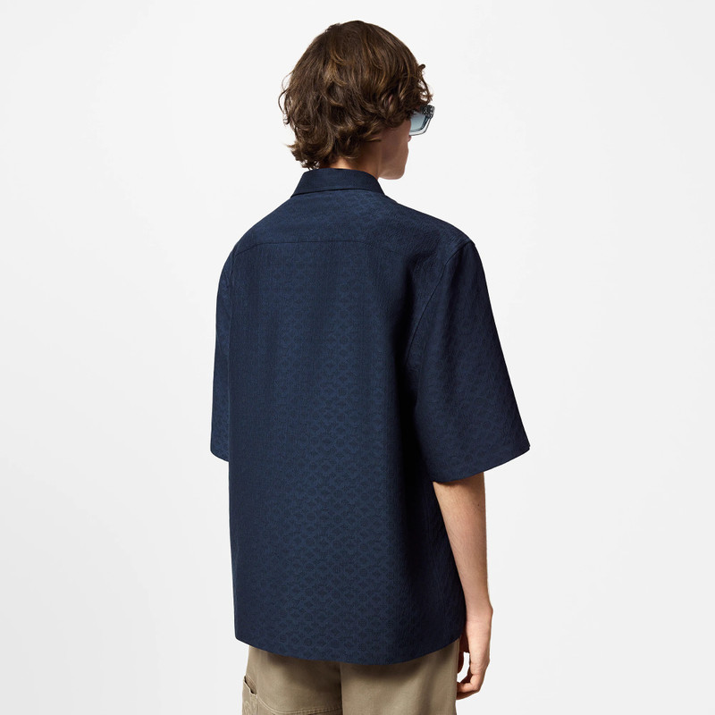 Mini Monogram Silk Blend Short-Sleeved Shirt 5