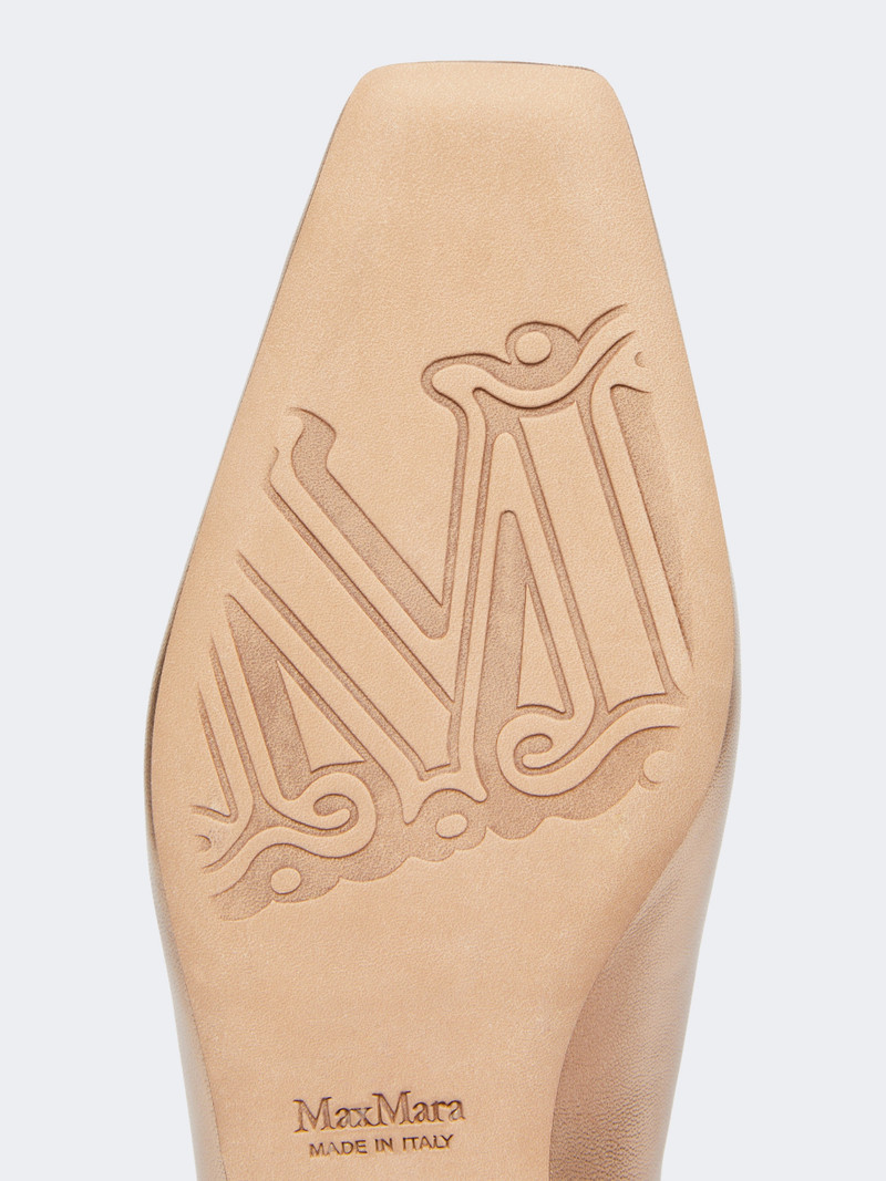 MEMO Laminated Nappa leather mules - PINK 4