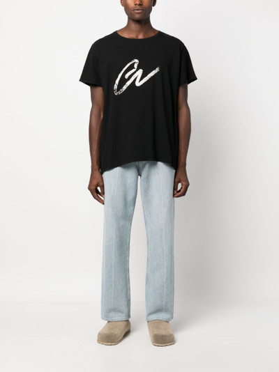 Greg Lauren logo-print cotton T-shirt outlook