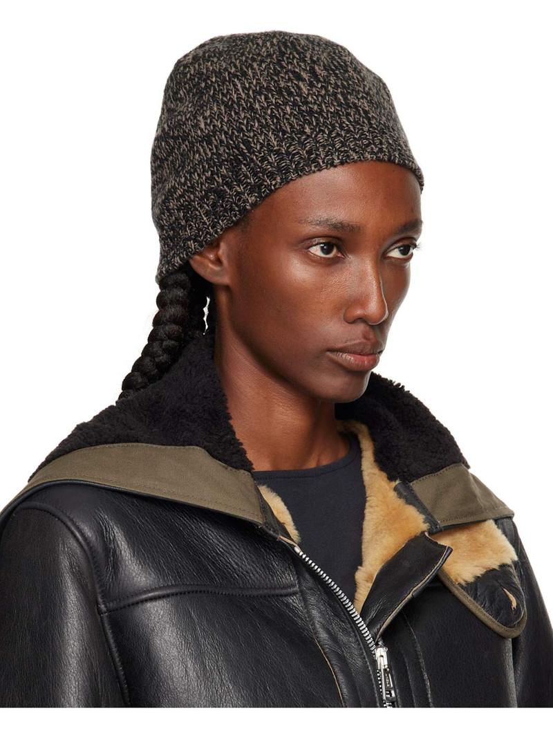 Our Legacy Black & Brown Classic Beanie outlook