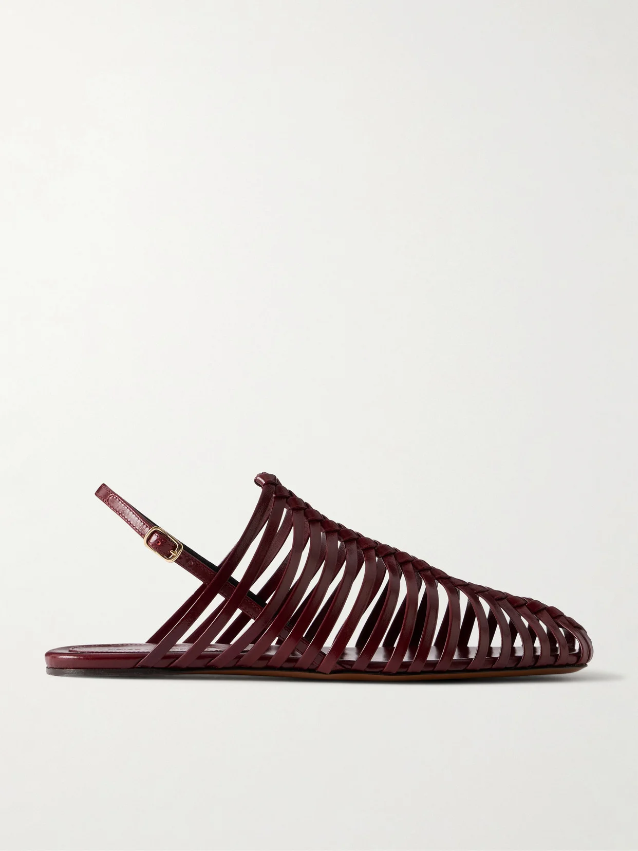 Leather Braided Ballet Flats - 1