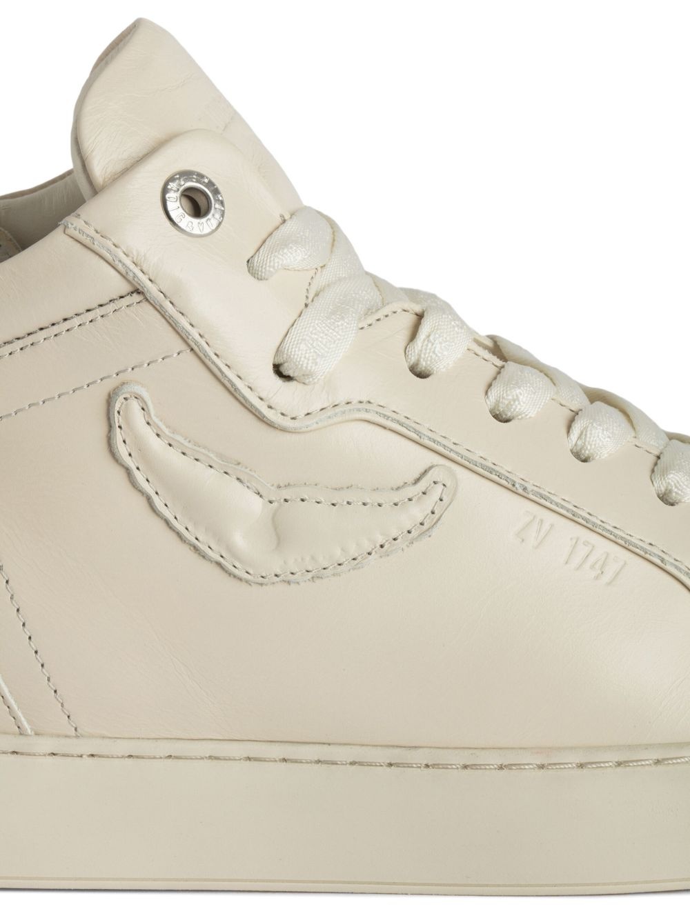 Mid Fly On Sneakers - Zadig & Voltaire - Leather - White - 2