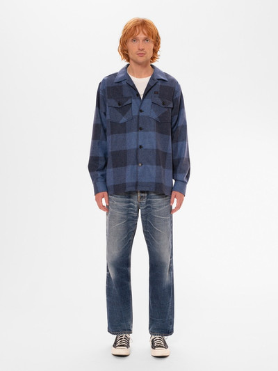 Nudie Jeans Vincent Buffalo Check Shirt Blue outlook