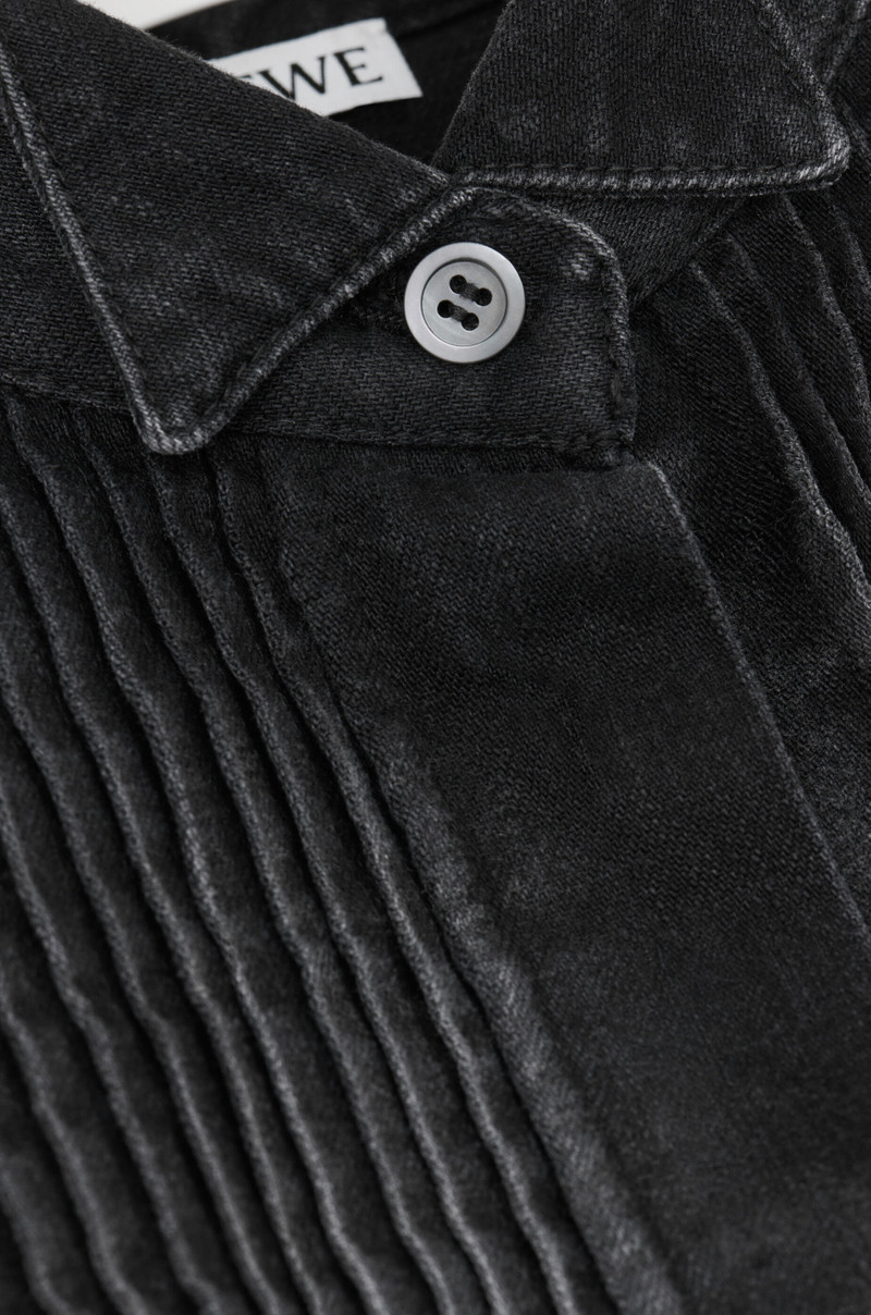 Pleated shirt in denim 6