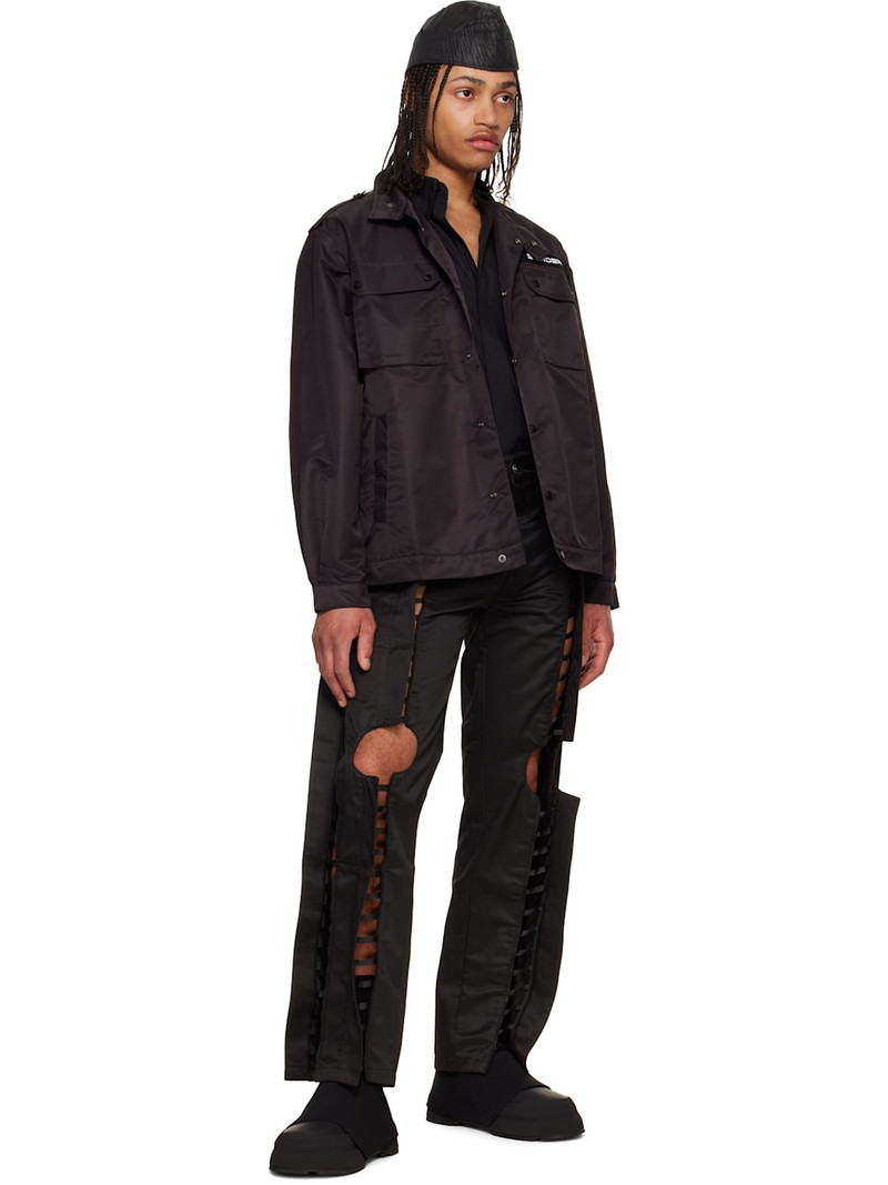 OLLY SHINDER Black Tab Trousers outlook