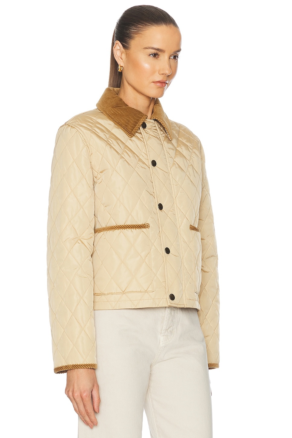 Cropped Quilted Jacket - 3