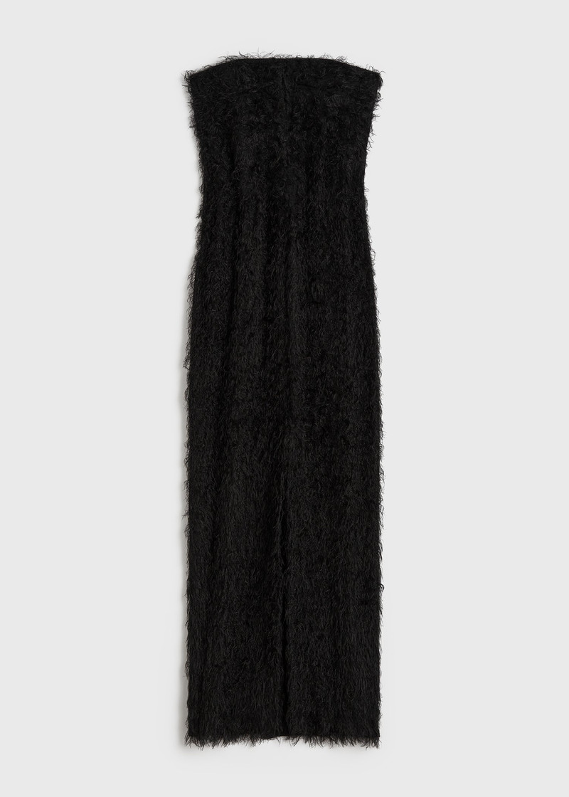 Strapless fil coupé dress black - 1