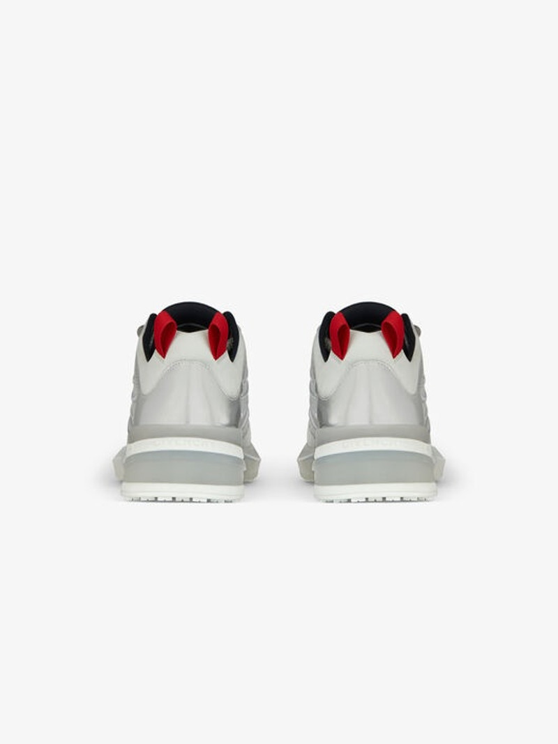 Givenchy GIV 1 SNEAKERS IN METALLIZED EFFECT LEATHER AND MESH outlook