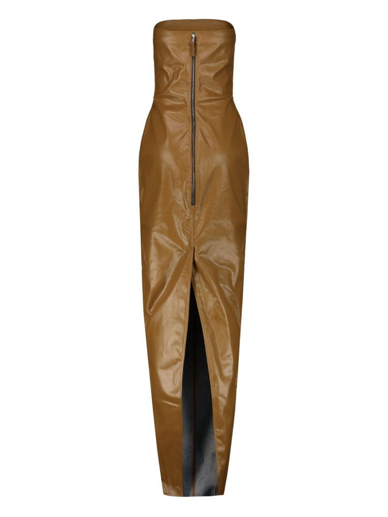 Rick Owens Porterville strapless gown outlook