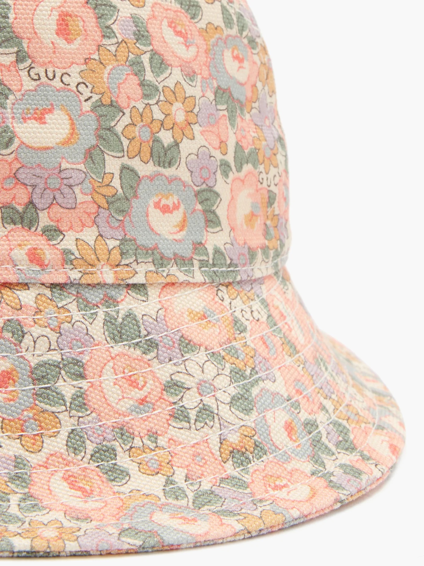 Floral-print bucket hat - 2