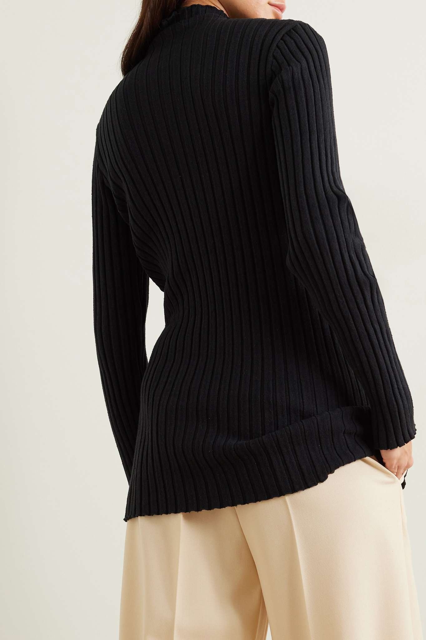 Deidree ribbed silk sweater - 3