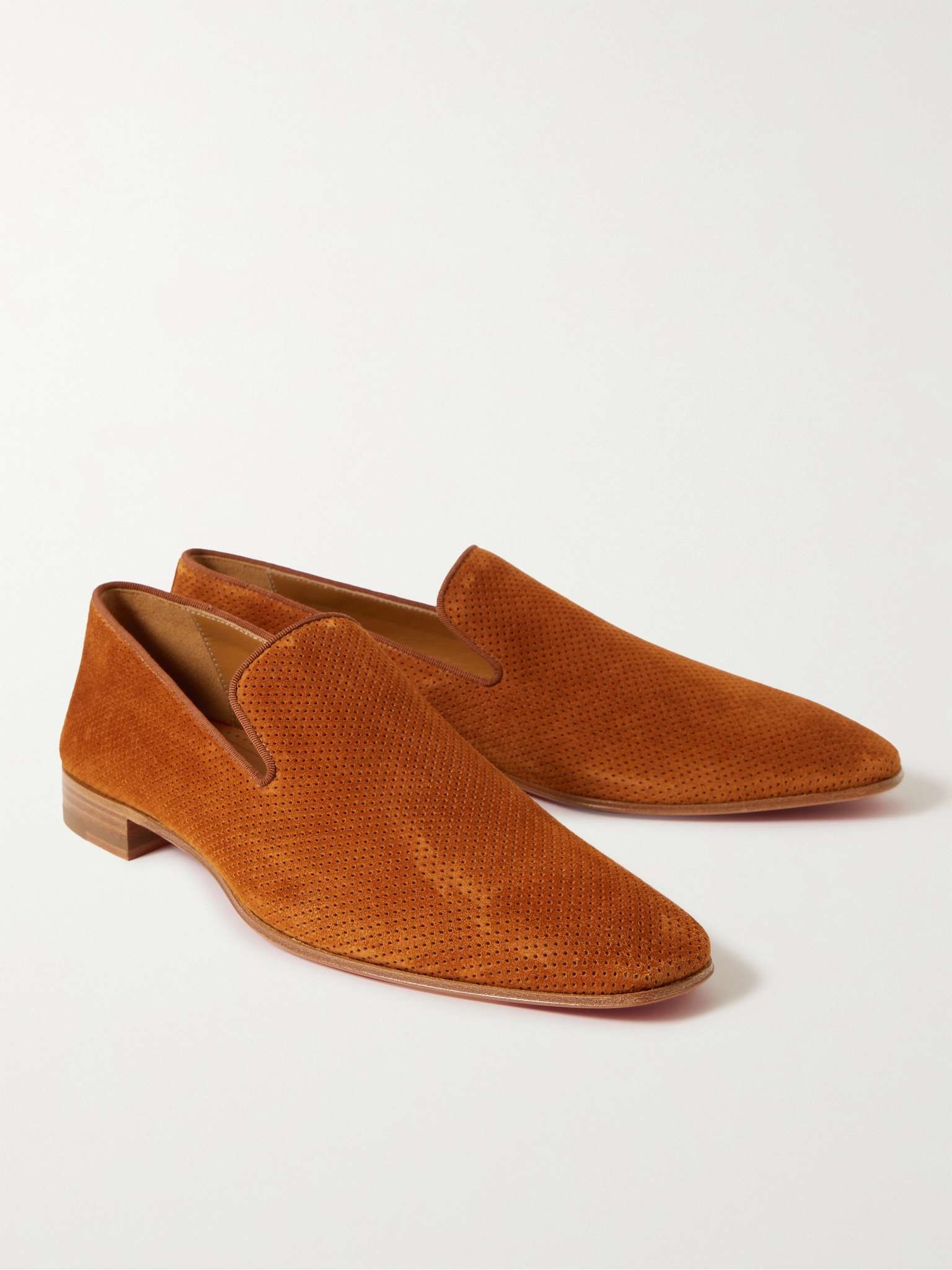 Dandelion Perforated Suede Loafers - 4