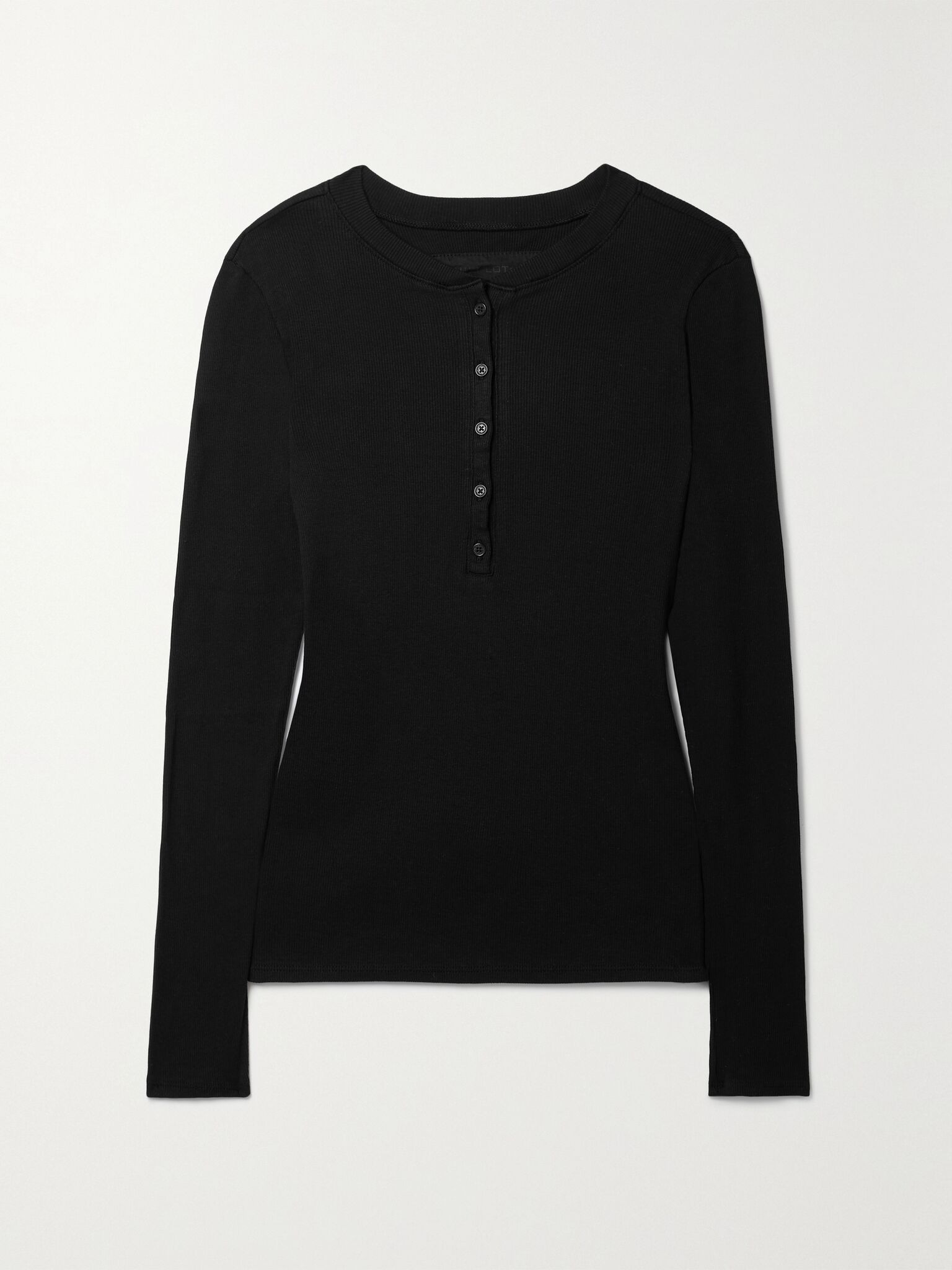 Jordan ribbed cotton-jersey top Black - 1
