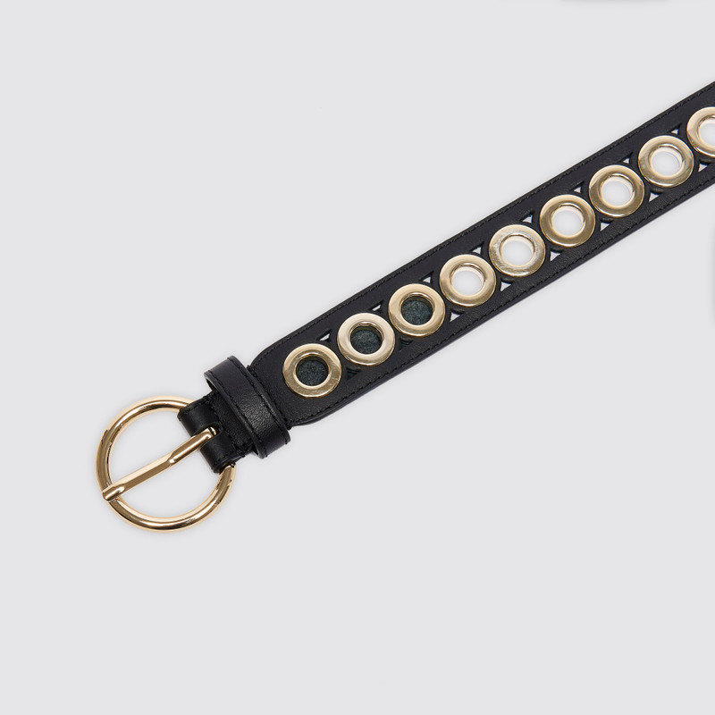 Sandro Belt with round buckle and eyelets outlook