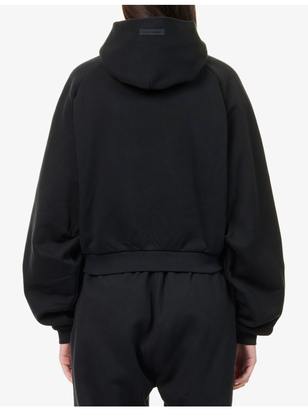 Brand-Patch Raglan-Sleeves Cotton-Blend Hoody - 4