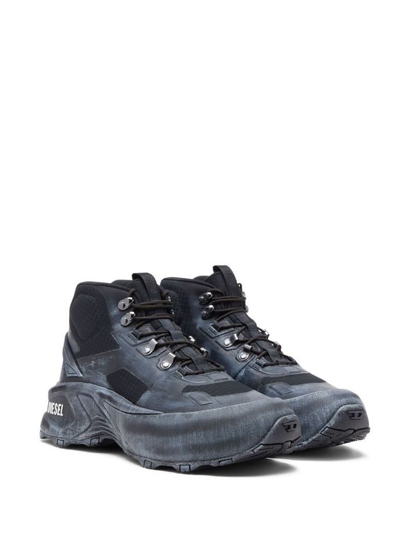 Diesel Cage lace-up chunky-sole hiking boots outlook