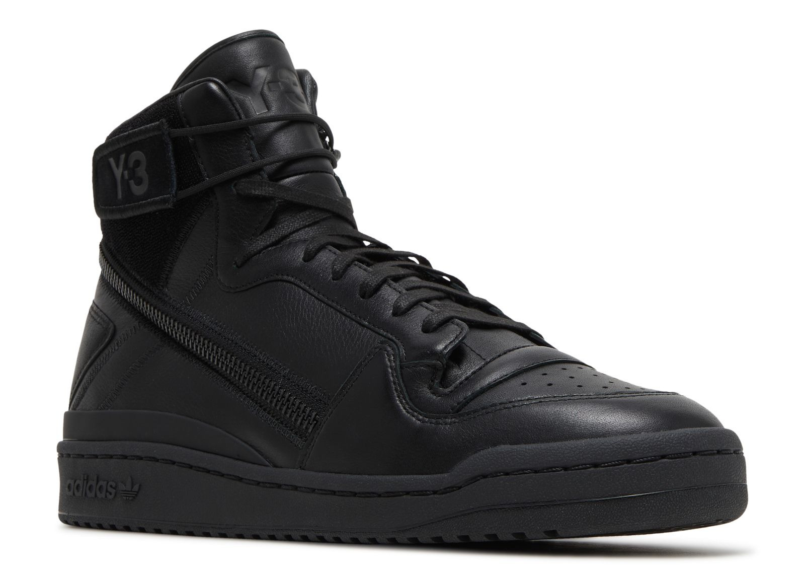 Y-3 FORUM HI OG 'TRIPLE BLACK' - 2