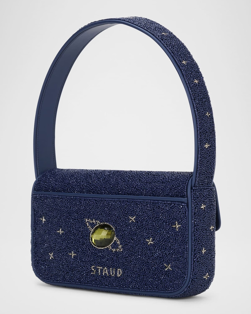 Tommy Flap Beaded Shoulder Bag 1