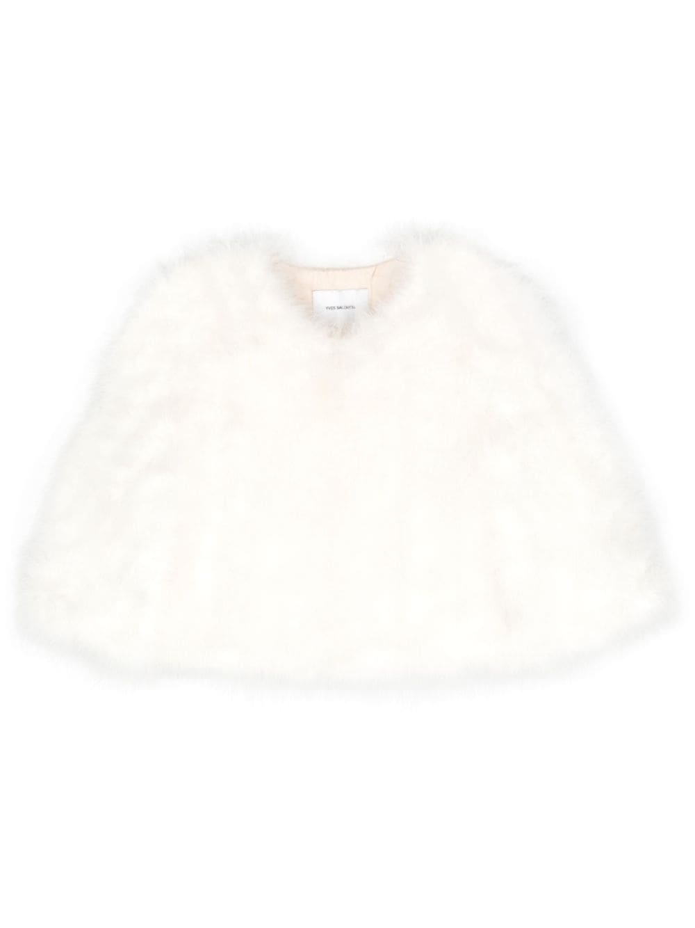 straight-hem feather jacket - 2