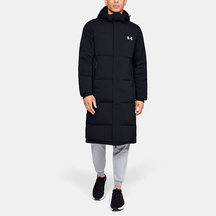 Under Armour Long Down Bench Coat 'Black' 1345057-001 - 3