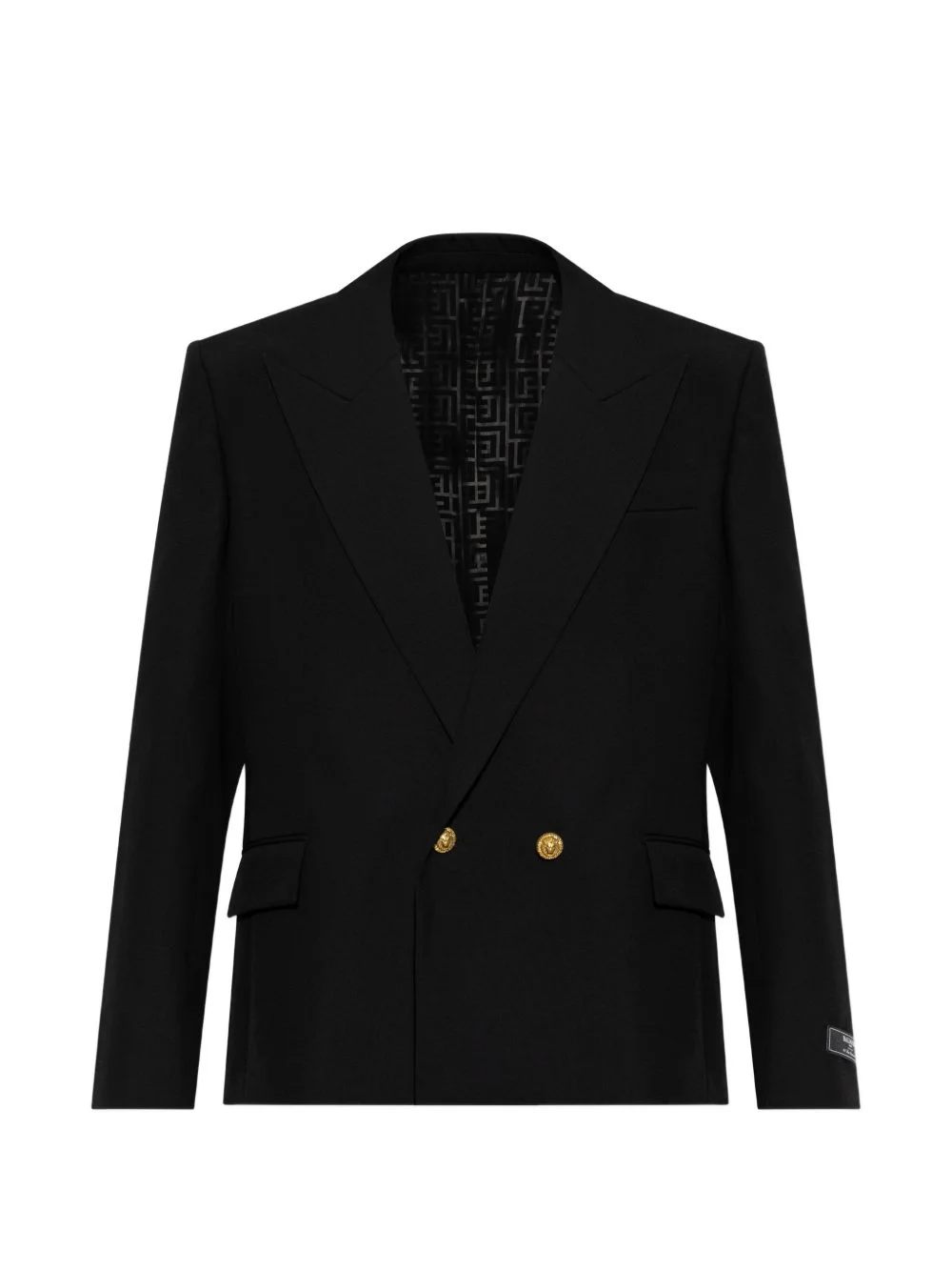 lion-button double-breasted jacket - 1
