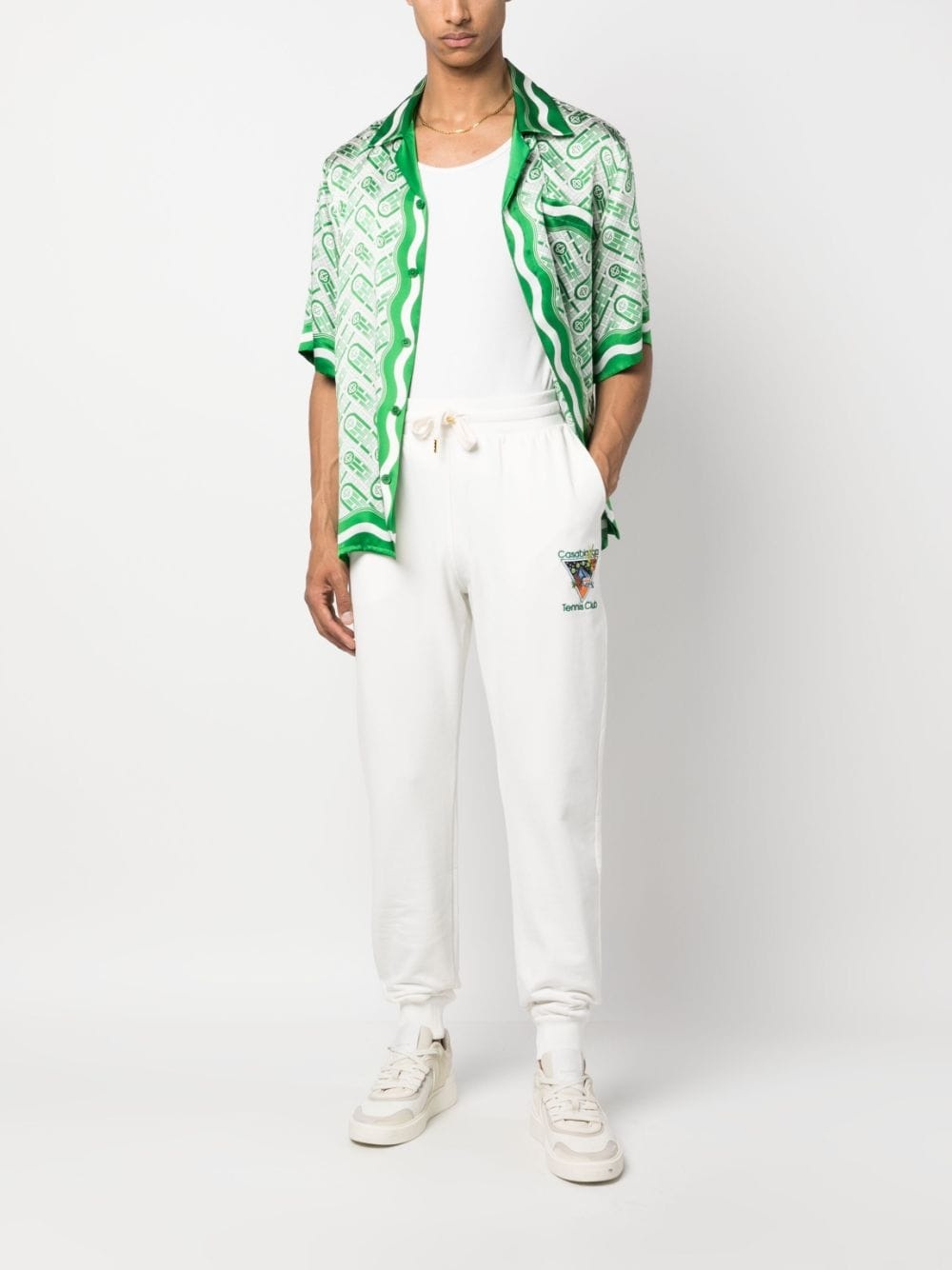 Tennis Club cotton track pants - 2