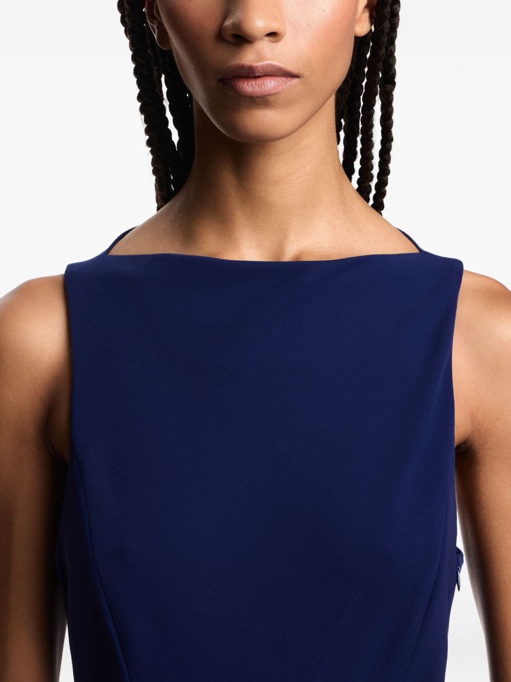 pleated sleeveless maxi dress - 5