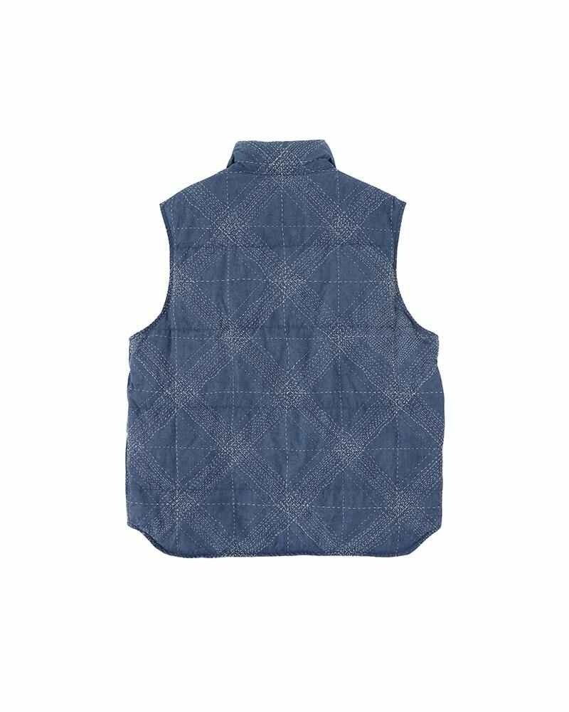 visvim WALKER DOWN VEST SASHIKO INDIGO outlook