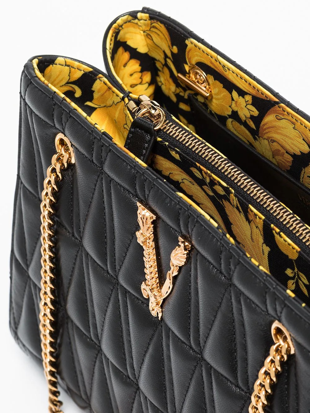 Virtus quilted leather shoulder bag - 5