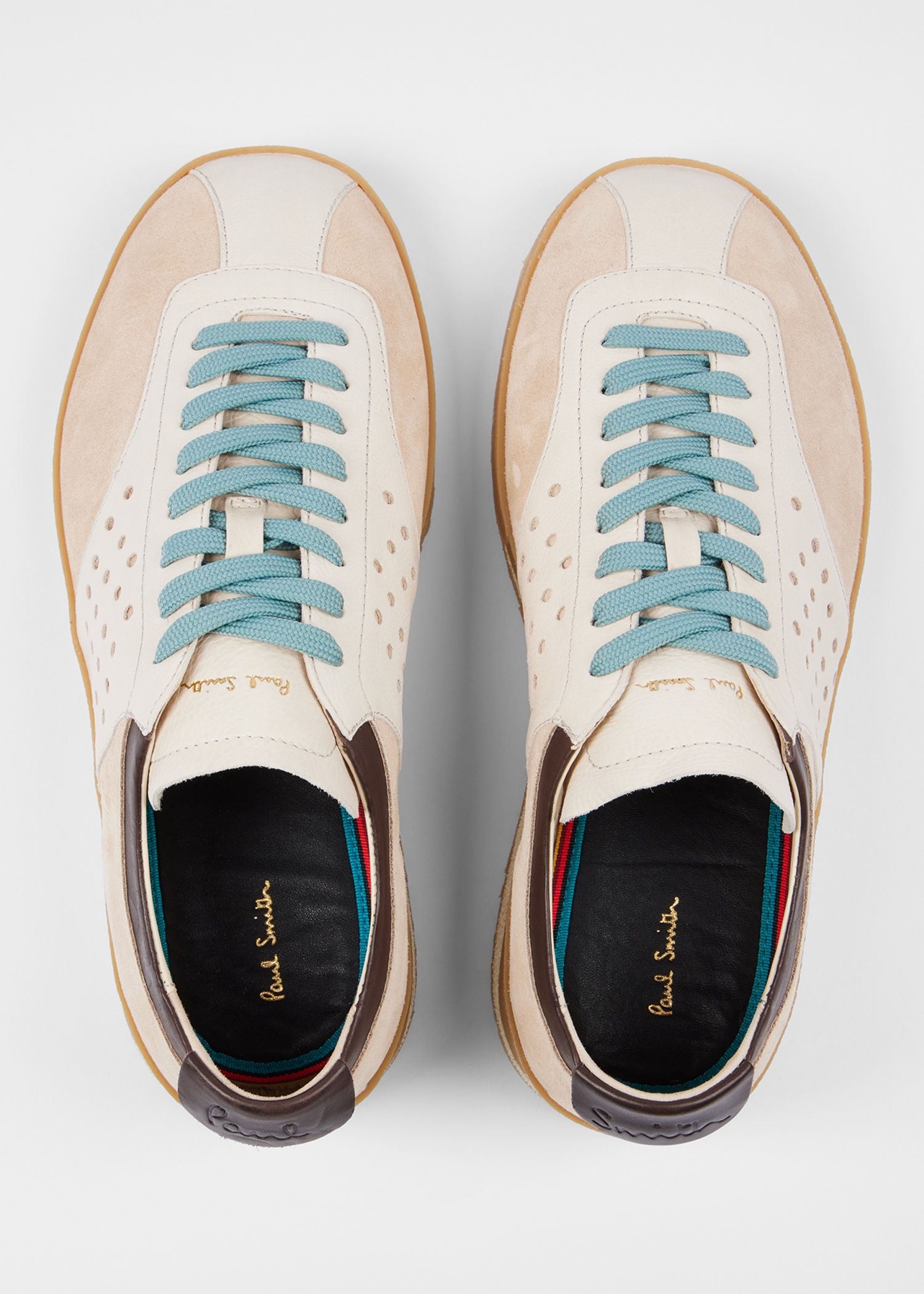 Ecru Leather 'Zephyr' Trainers - 5