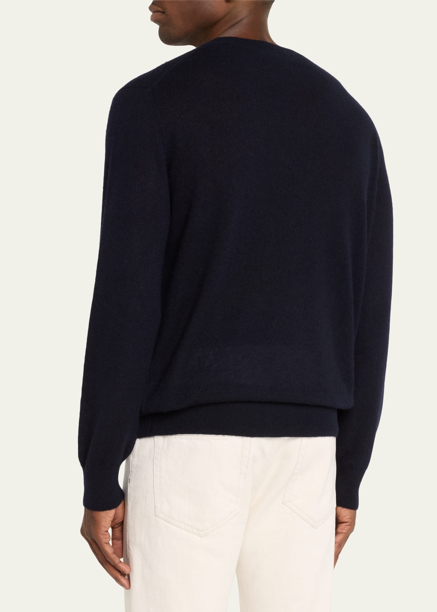 Men's Camino Cashmere and Silk Crewneck Sweater - 3