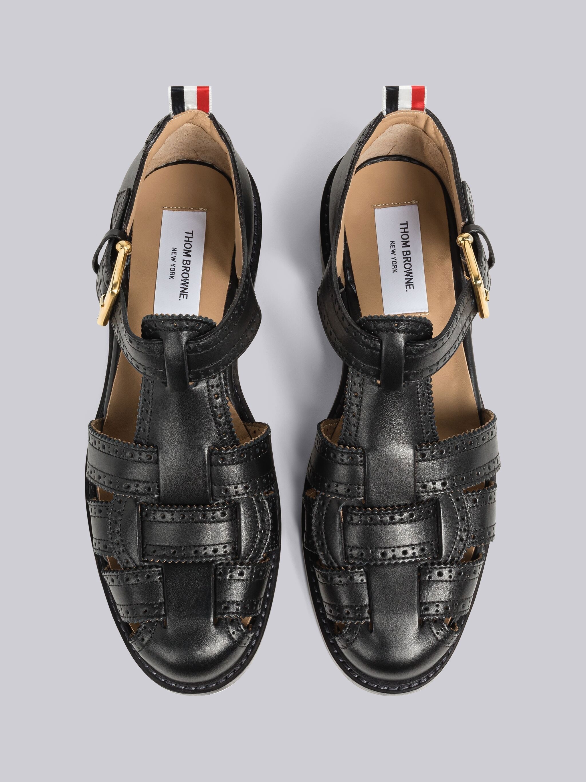 Thom Browne Vitello Calf Brogued Fisherman Sandal