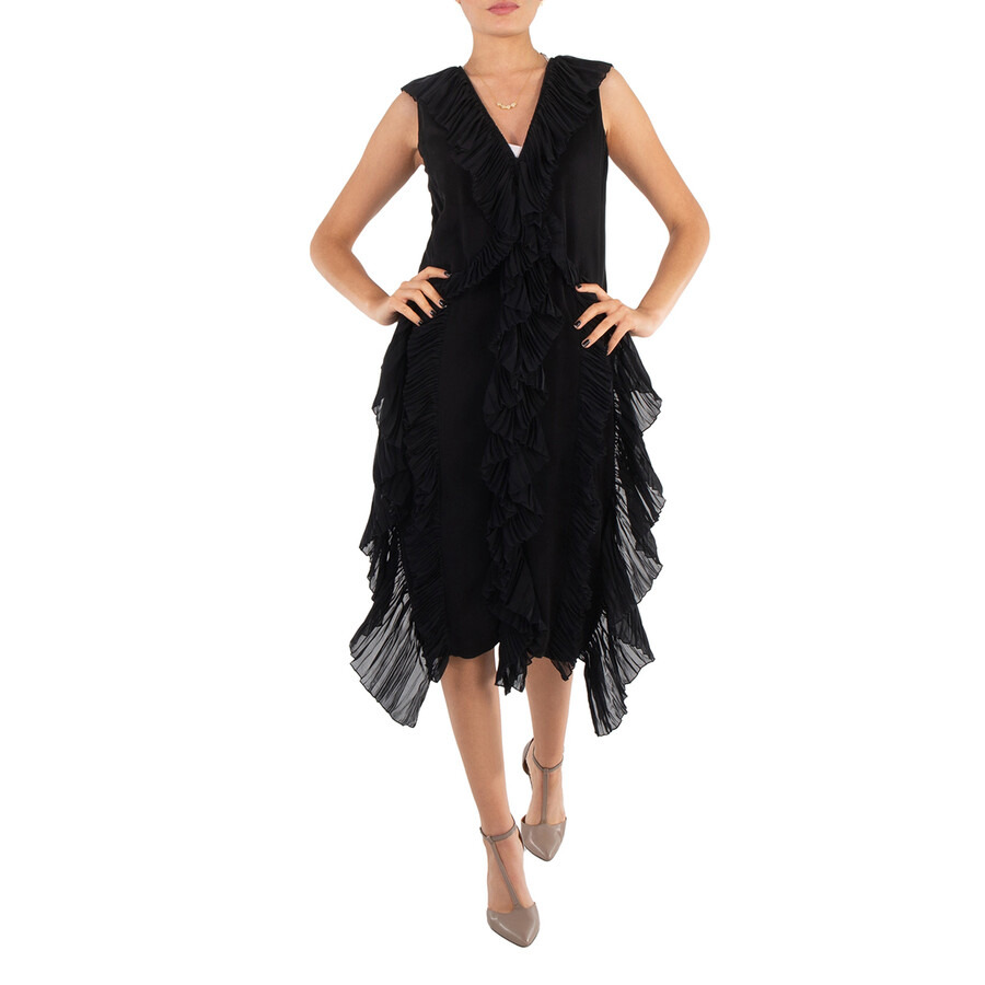 Burberry Windy Silk Ruffle Dress - 4