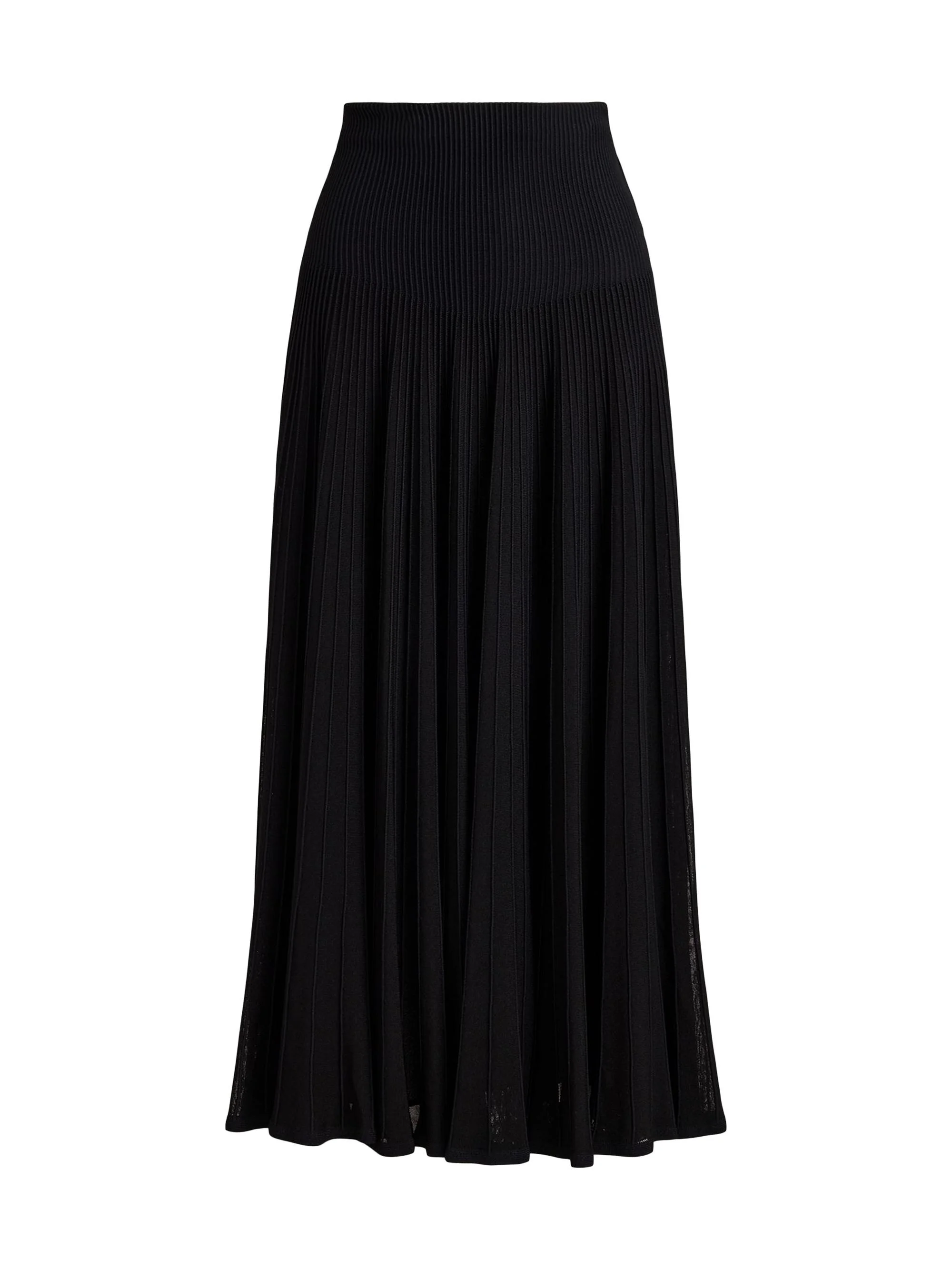 Women's Celia Matte Ottoman Knit Midi-Skirt - Black - 1