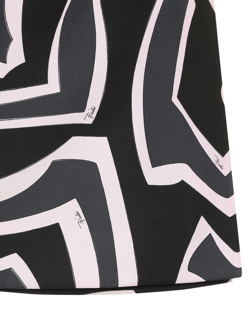 PUCCI Pucci Abstract-print Silk Skirt outlook