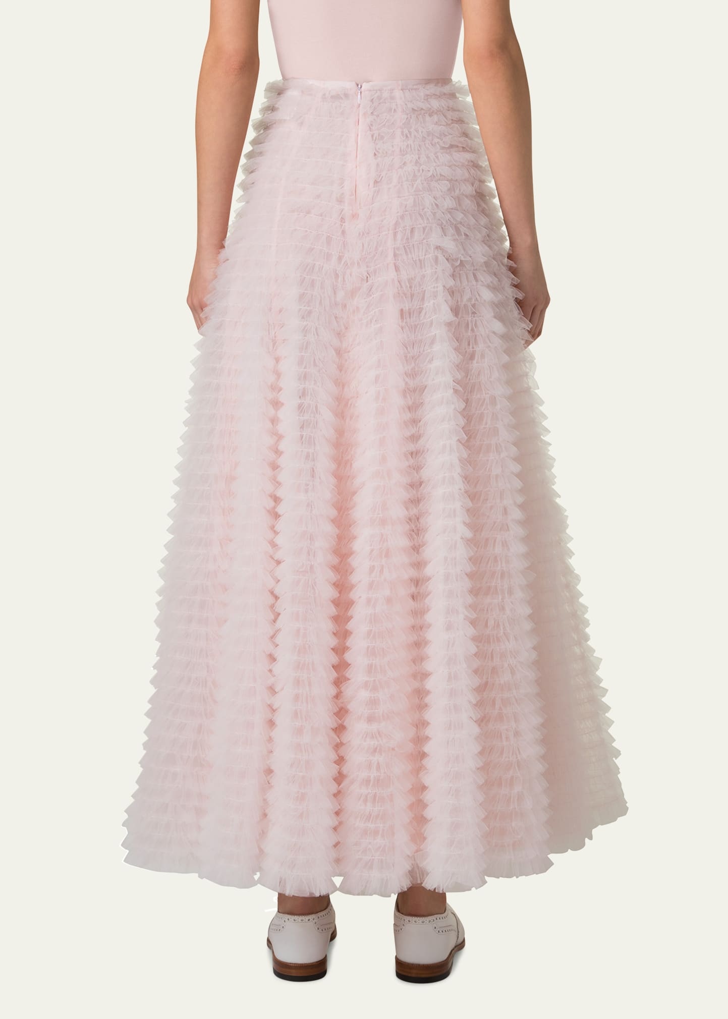 Tulle Ruched Maxi Skirt - 3