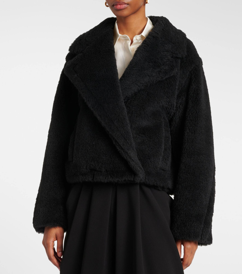 Oggeri alpaca, wool, and silk teddy coat 5