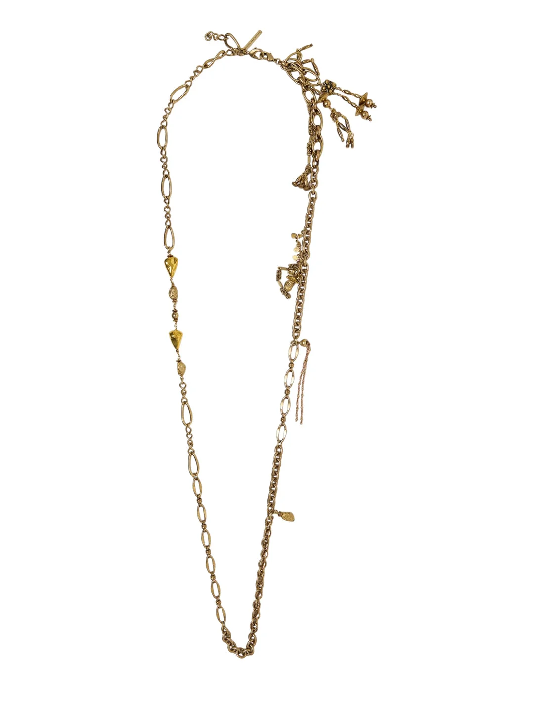 Mixed Chain Charm Necklace - 1