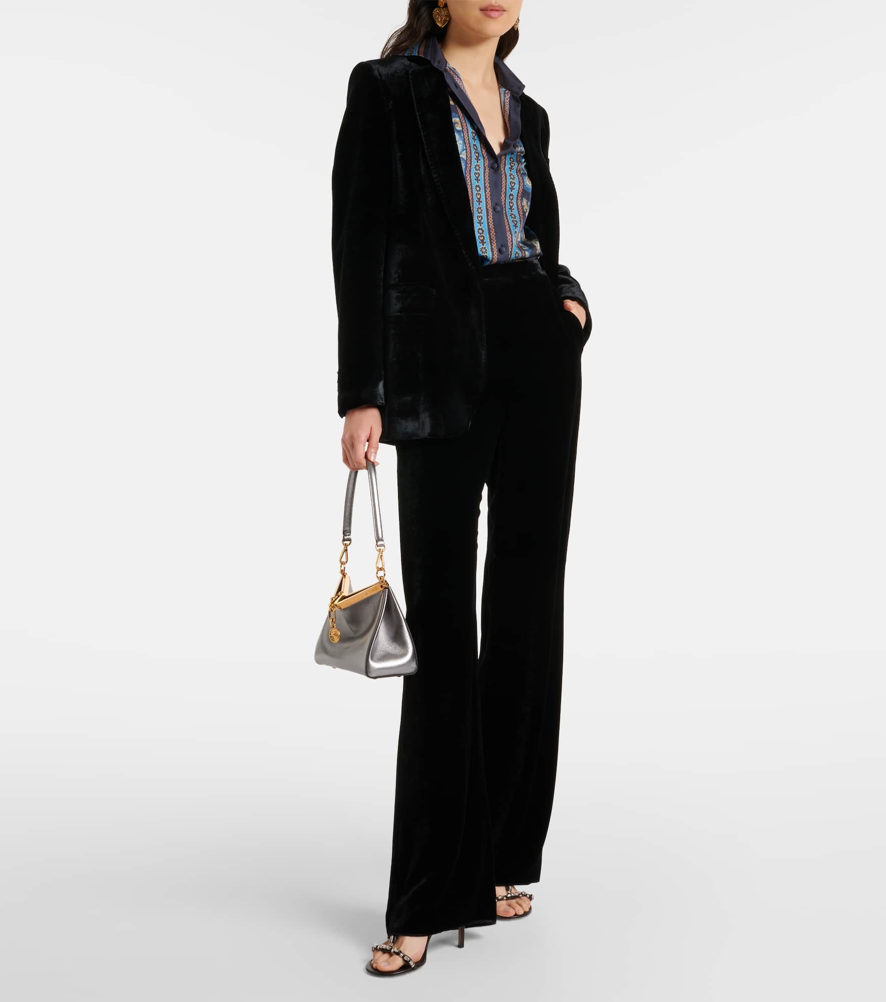 Velvet straight pants - 2