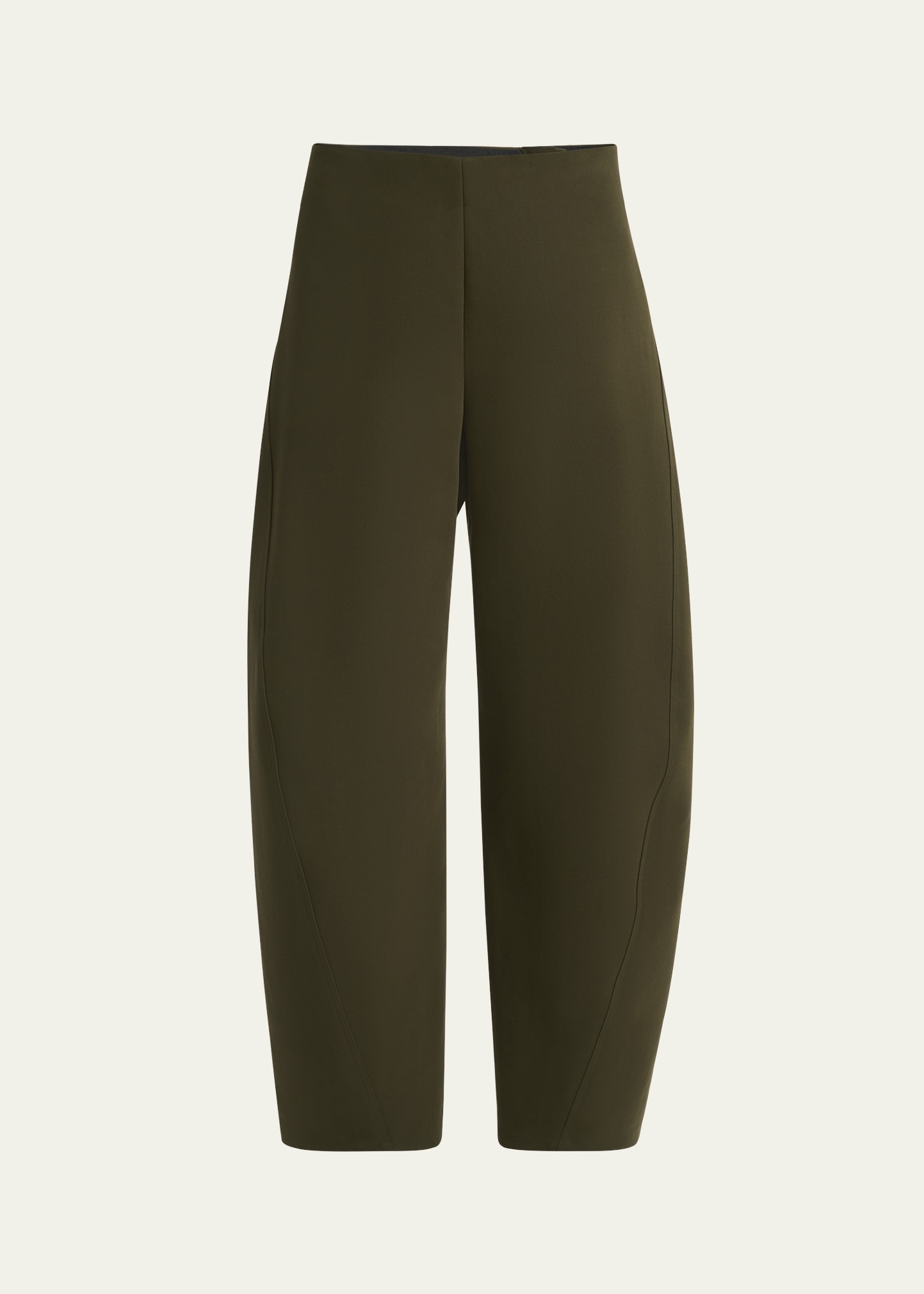 Mid-Rise Twisted Seam Trousers - 1