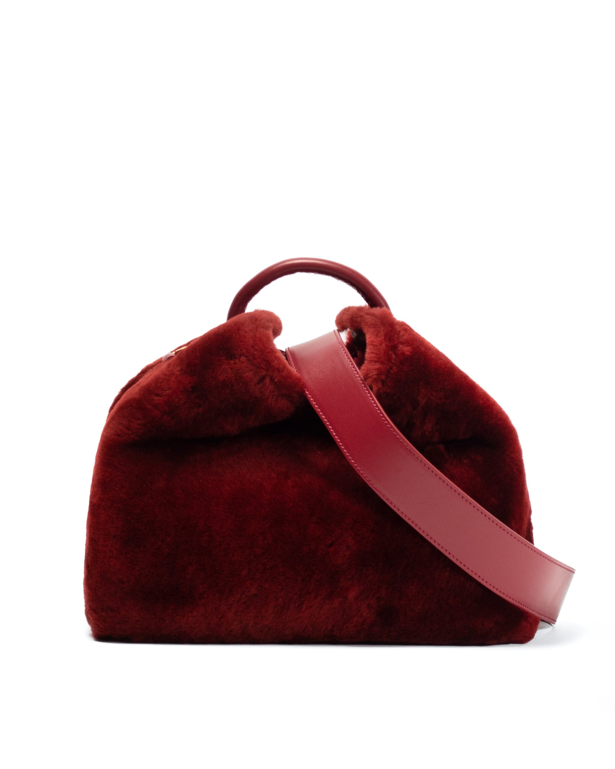 Raisin Shearling Montone Burgundy - 2