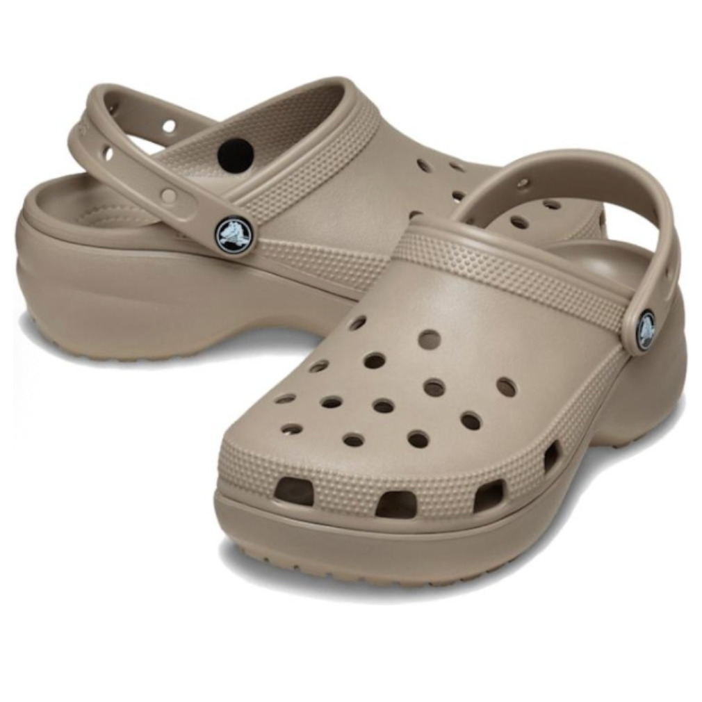(WMNS) Crocs Classic Plaform Clog 'Taupe' 206750-214 - 4