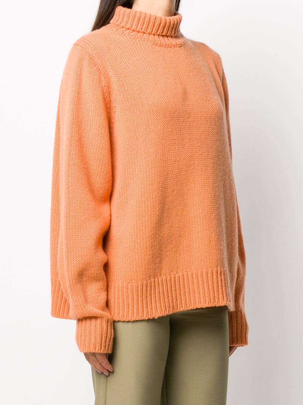 cashmere roll neck jumper - 3